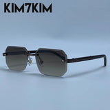 Elite Rimless Rectangle Sunglasses