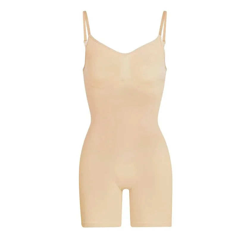Women's Seamless Tummy Control Bodysuit – Stretch Shapewear Body Shaper