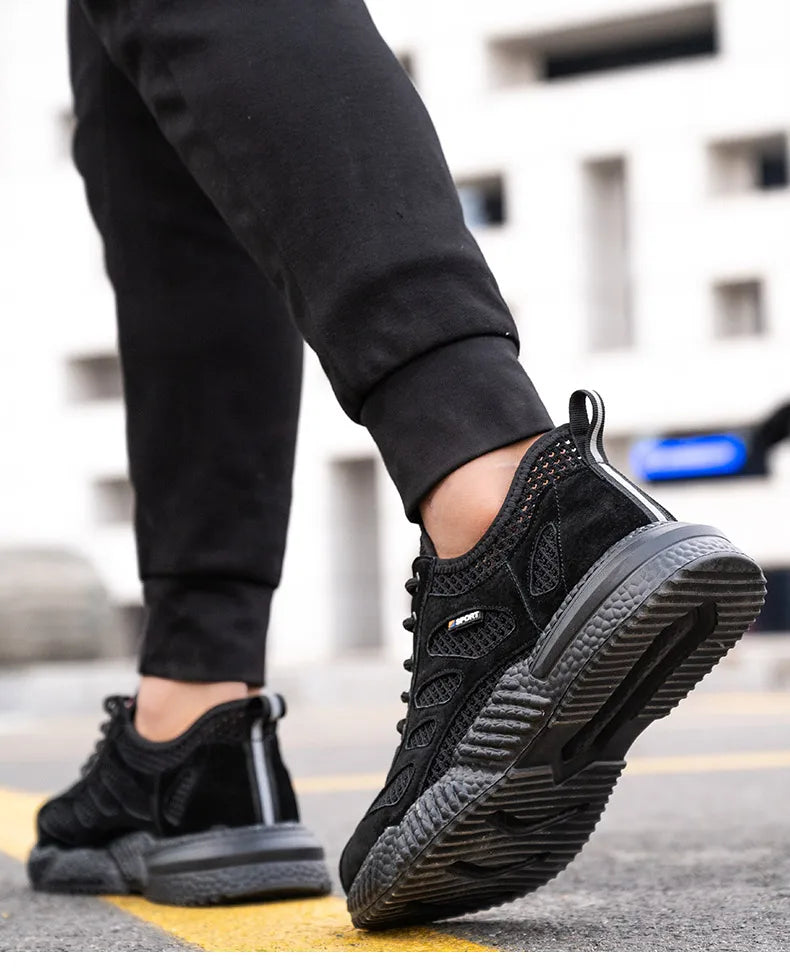 Men Lightweight Safety Work Shoes
