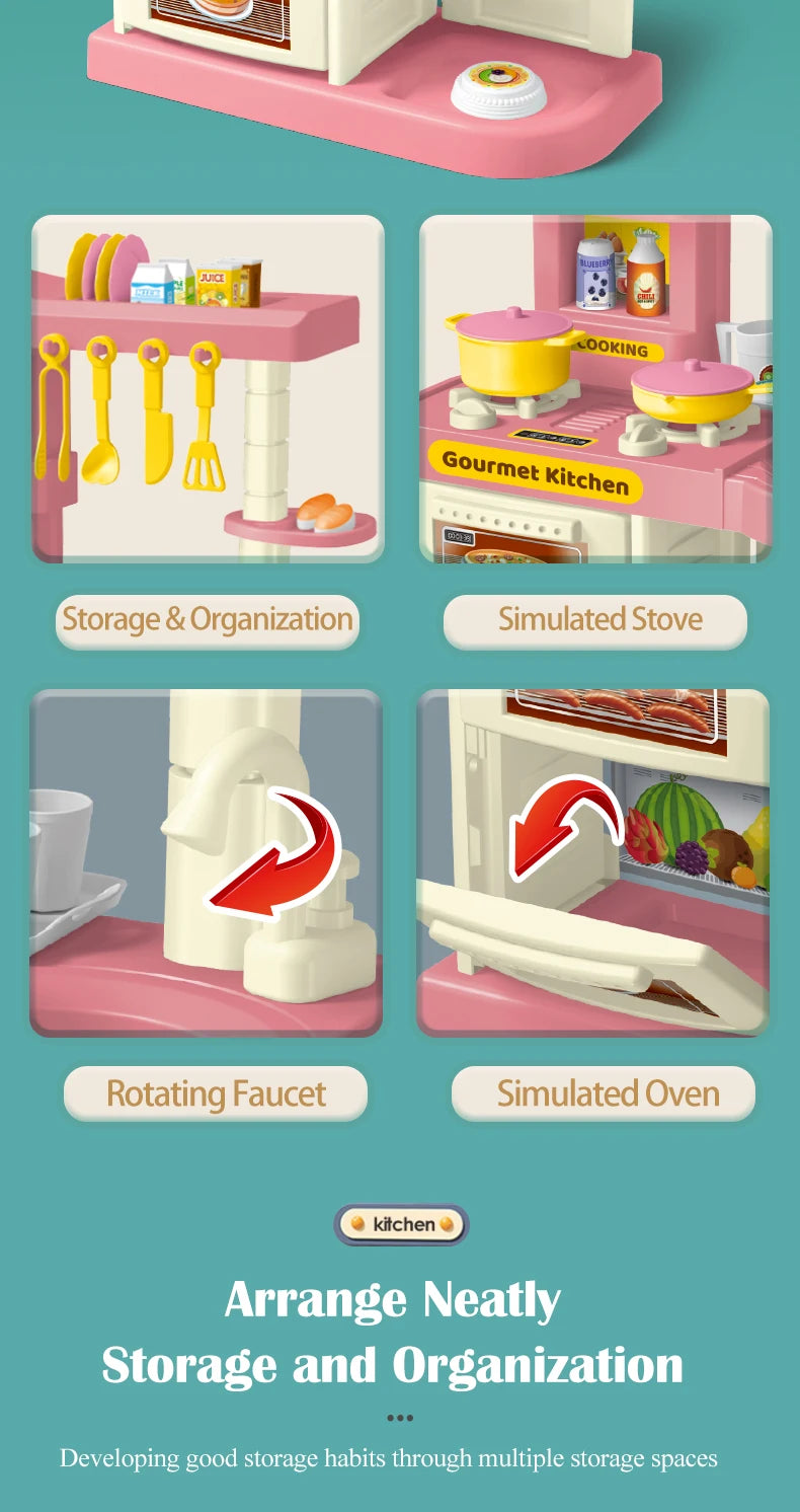 Kids Play Kitchen Accessories Set