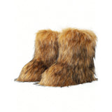 Y2K Fur Snow Boots