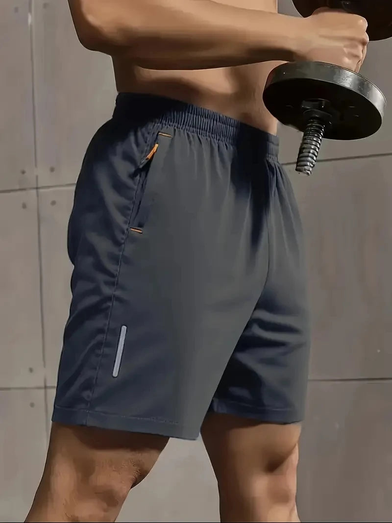 Summer Sports Shorts Men Plus Size Elastic Waist Breathable