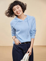Women's 100% Cashmere Hooded Sweater