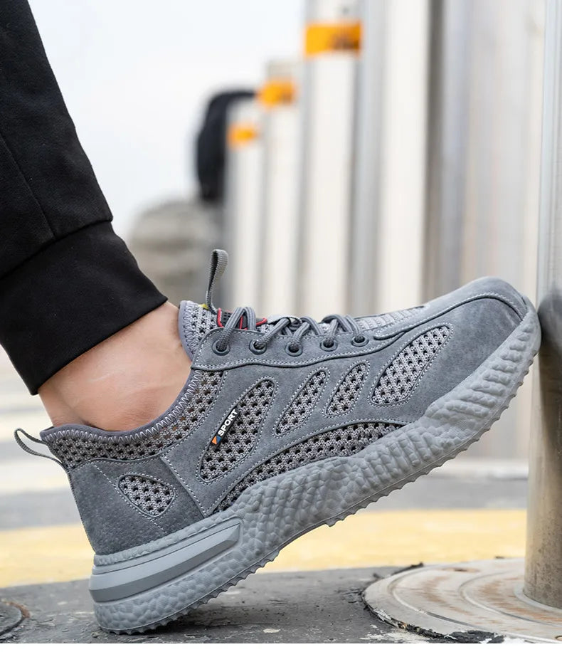Men Lightweight Safety Work Shoes