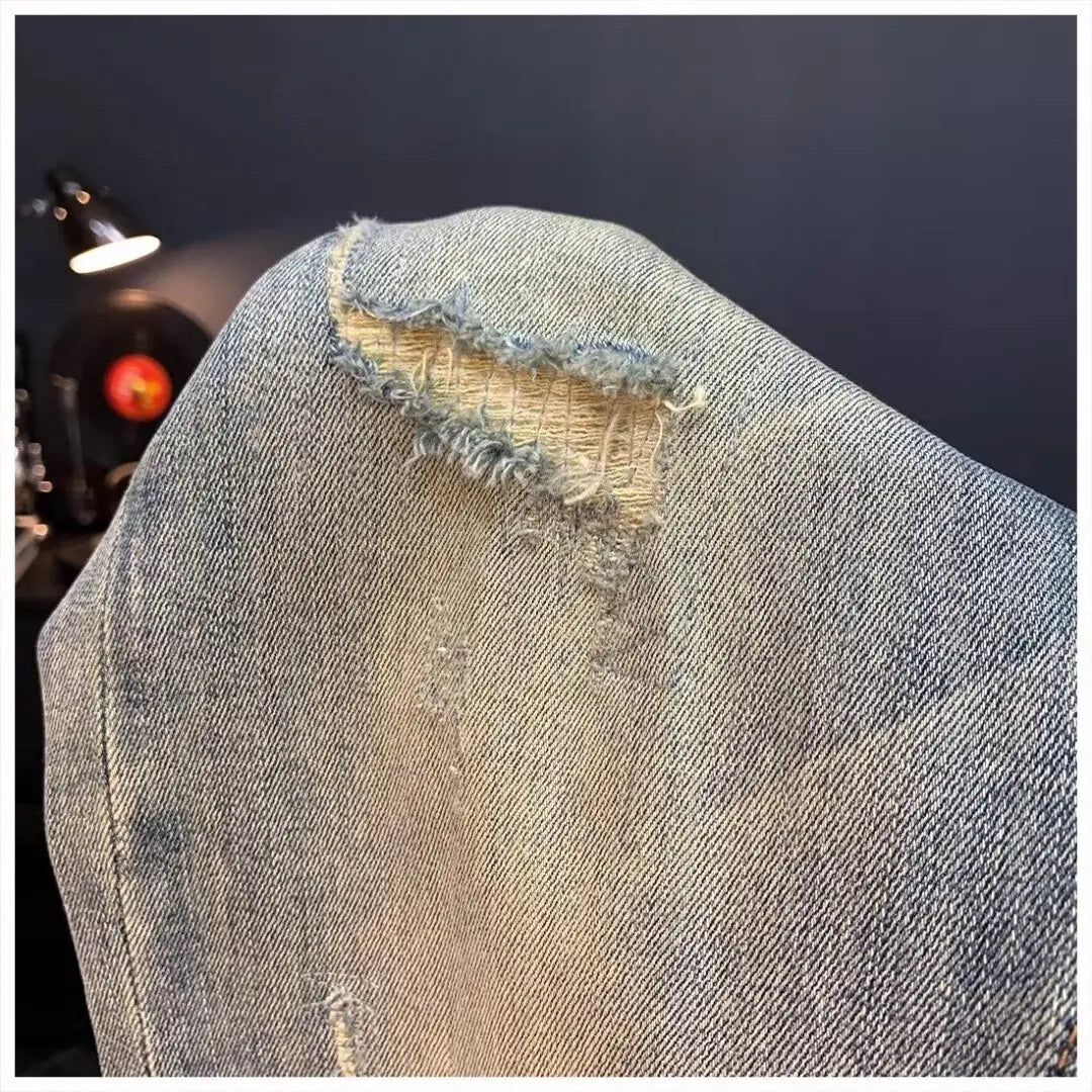 Men’s 2025 Ripped Vintage Jeans