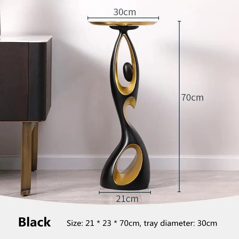 Abstract Sofa Side Table