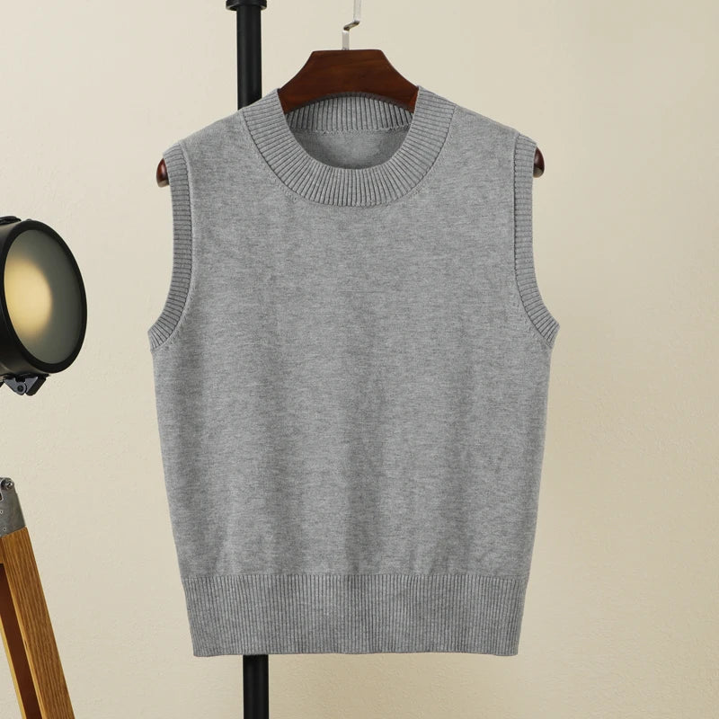 Women's Preppy Style Knit Vest