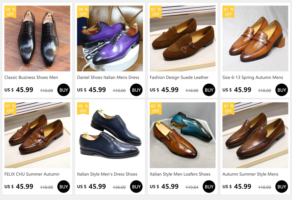 Men’s Designer Leather Mules