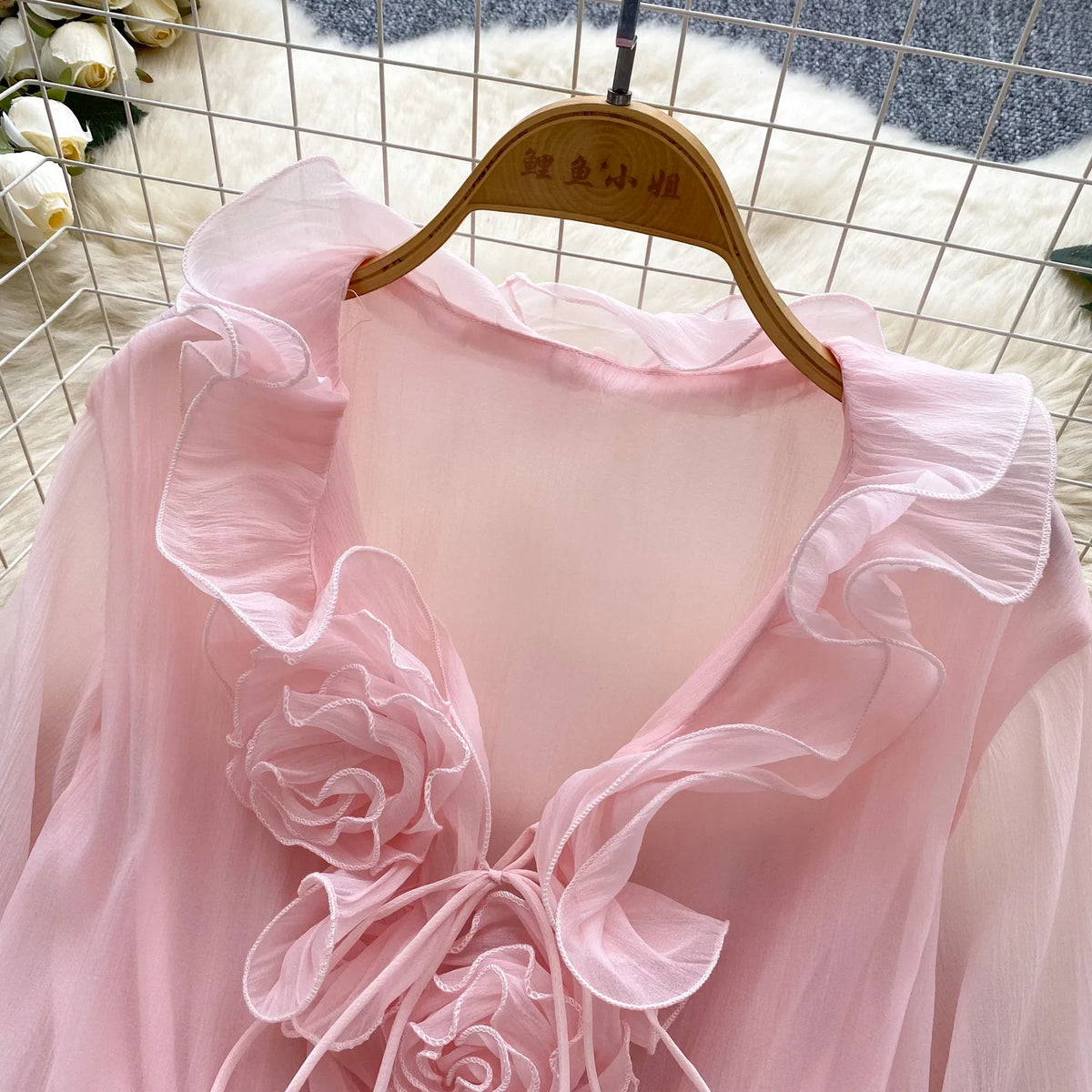 Women's Floral Chiffon Mini Dress