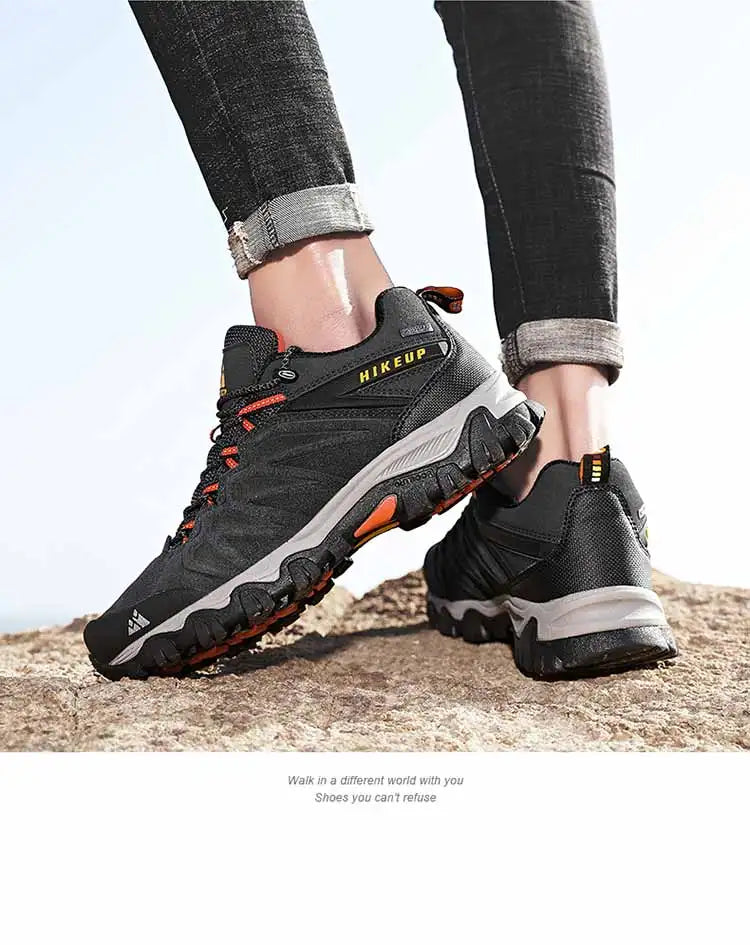 Men Leather Outdoor Trekking Shoes