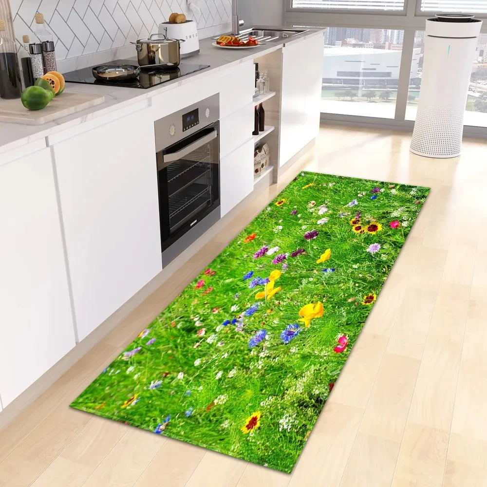 Fresh Flower Floor Mat