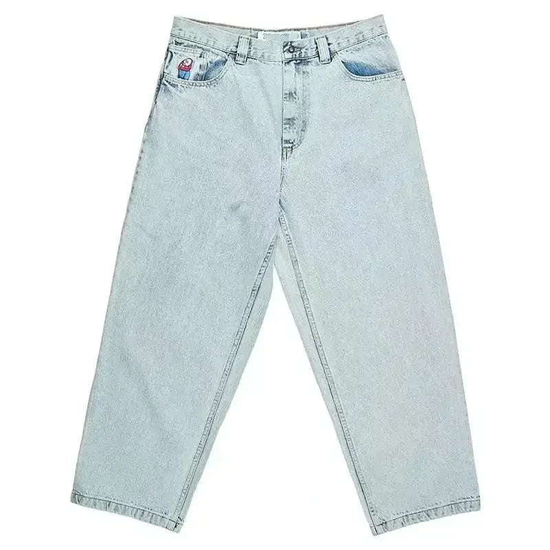 Women Y2K Embroidered Baggy Jeans
