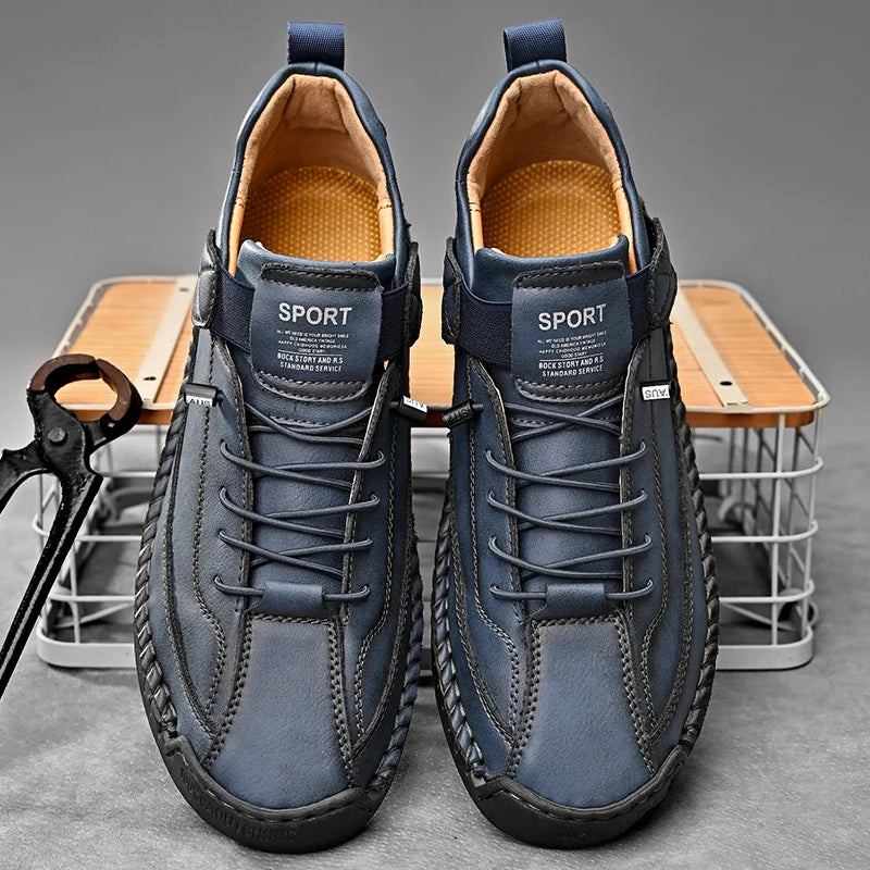 Men Handmade Leather Moccasin Loafers