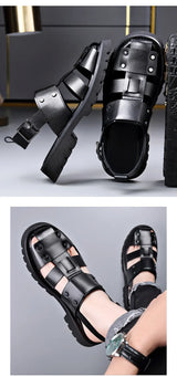 Executive Leather Gladiator Sandals