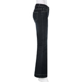 FlareRush™ – 90s Low Waist Cargo Pants (Vintage Y2K, Korean Flare)