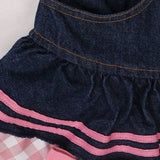 LolitaBall™ – Lace Skater Skirt (Sweet Harajuku Kawaii Denim Skirt)