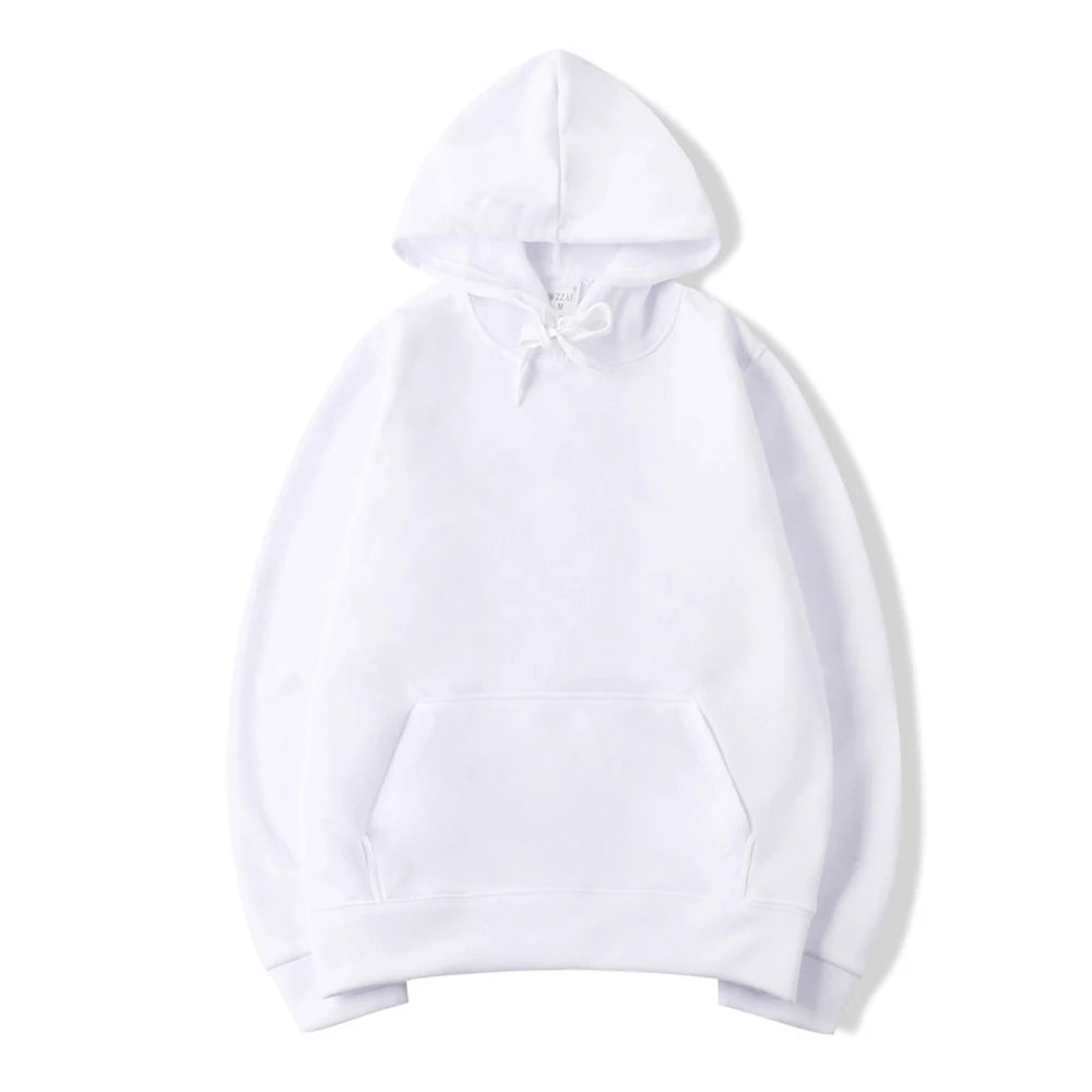 Men's Oversize Hoodie – Solid Black Pullover