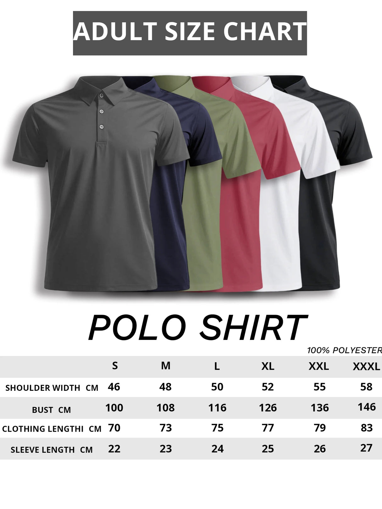 Men Casual Polyester Polo Shirts