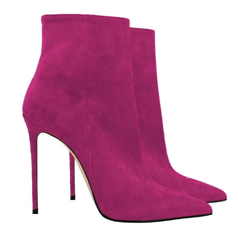 Suede Stiletto Boots