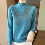 Women Beaded Winter Sweater