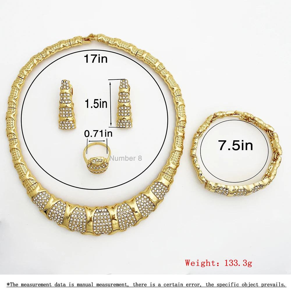 Dubai 18K Gold Plated Jewelry Set