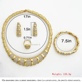 Dubai 18K Gold Plated Jewelry Set