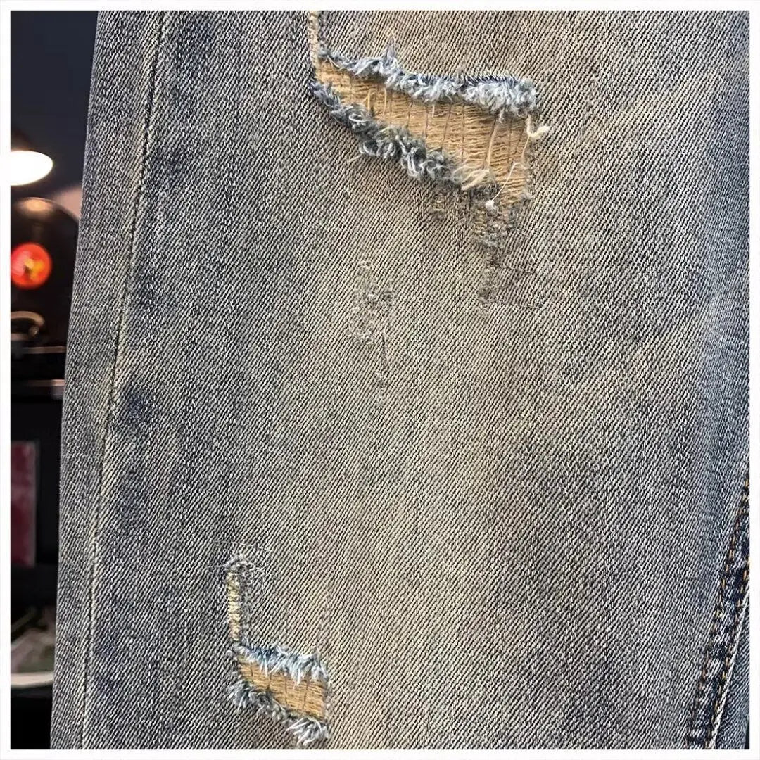 Men’s 2025 Ripped Vintage Jeans