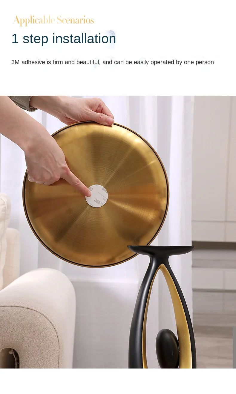 Abstract Sofa Side Table