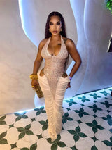 Women's Sequin Bodycon Maxi Dress