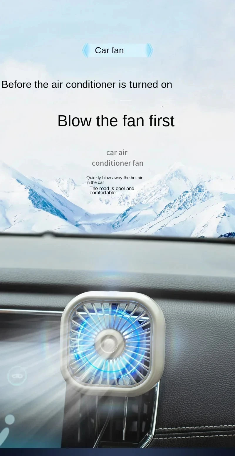 Car Air Outlet Mini USB Fan