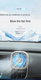 Car Air Outlet Mini USB Fan