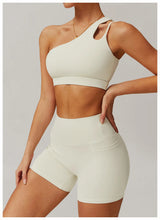 Women Oblique Shoulder Sports Bra