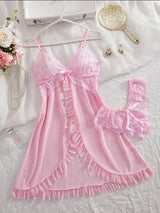 Blush Satin Sleepwear Set