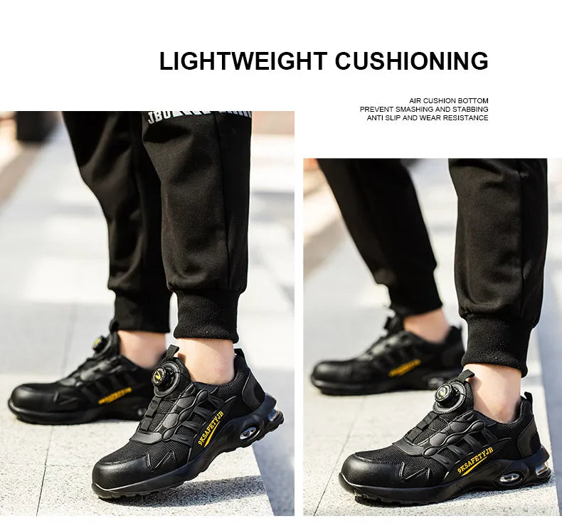 Men Air Cushion Safety Sneakers