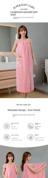 Wearable Bath Towel Wrap
