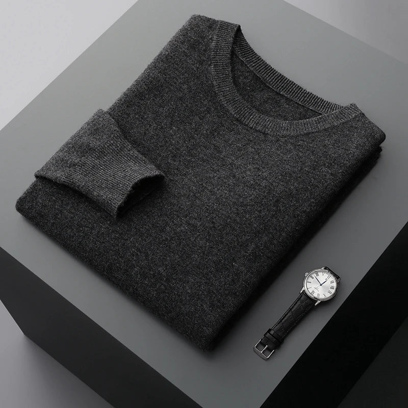 Men Merino Wool Pullover Sweater