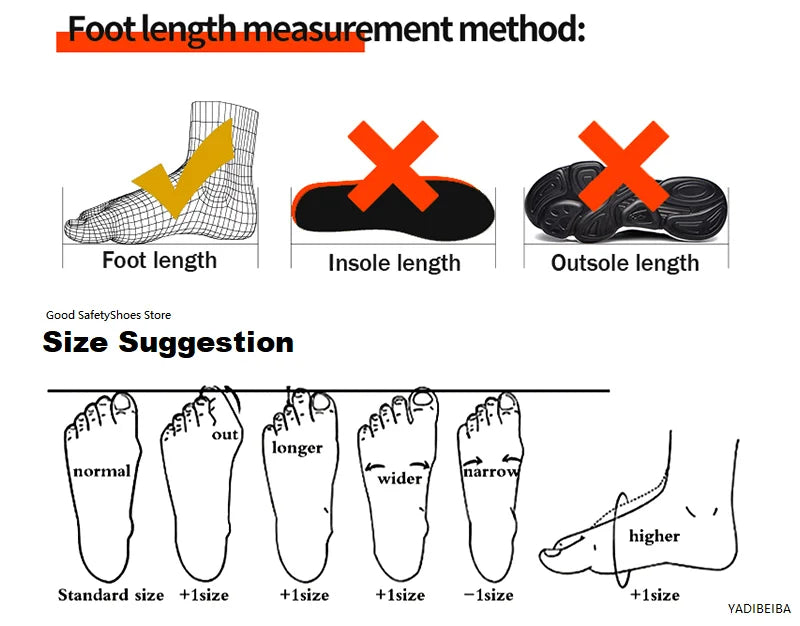 Manlegu Air Mesh Lightweight Safety Sneakers