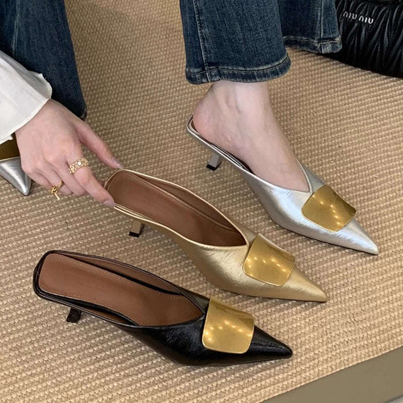 Women’s Luxury Heeled Mules