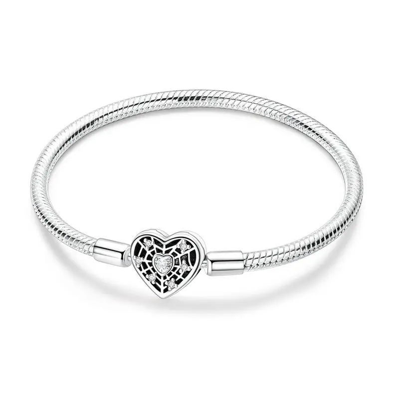 Sterling Silver Heart Bracelet