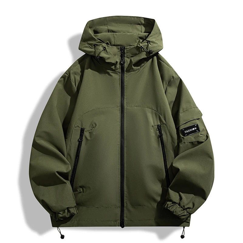 Outdoor Windproof Waterproof Hiking Hooded Jacket