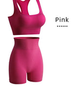 Women Seamless Yoga Bra Set