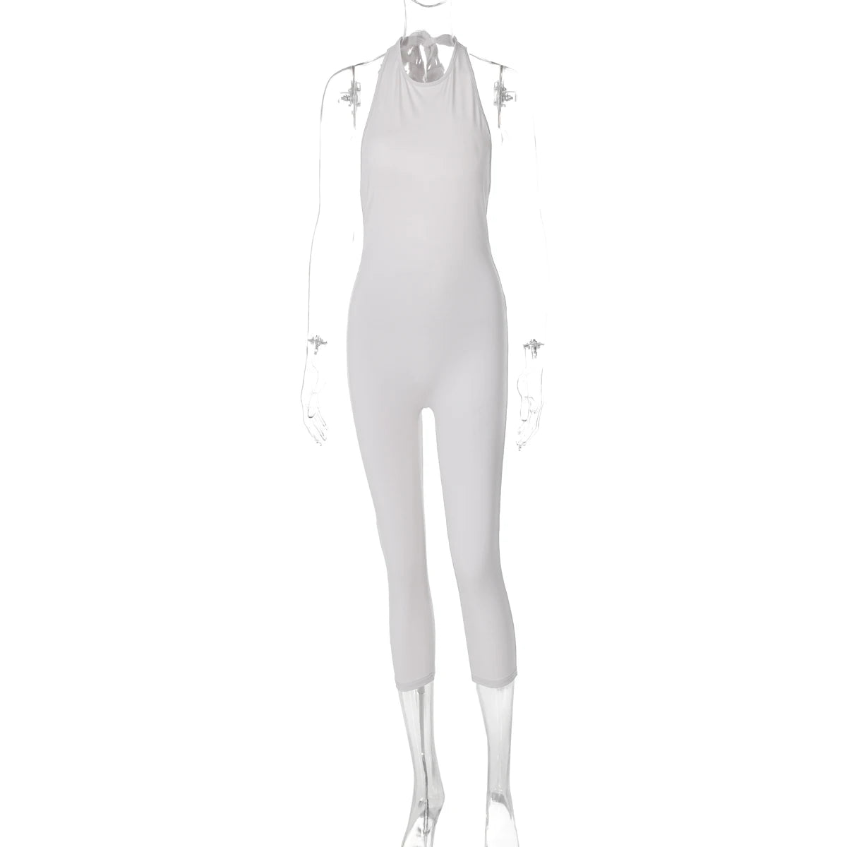 HaloGlam™ – Halter Backless Party Club Jumpsuit (Shiny, Bold & Daring)