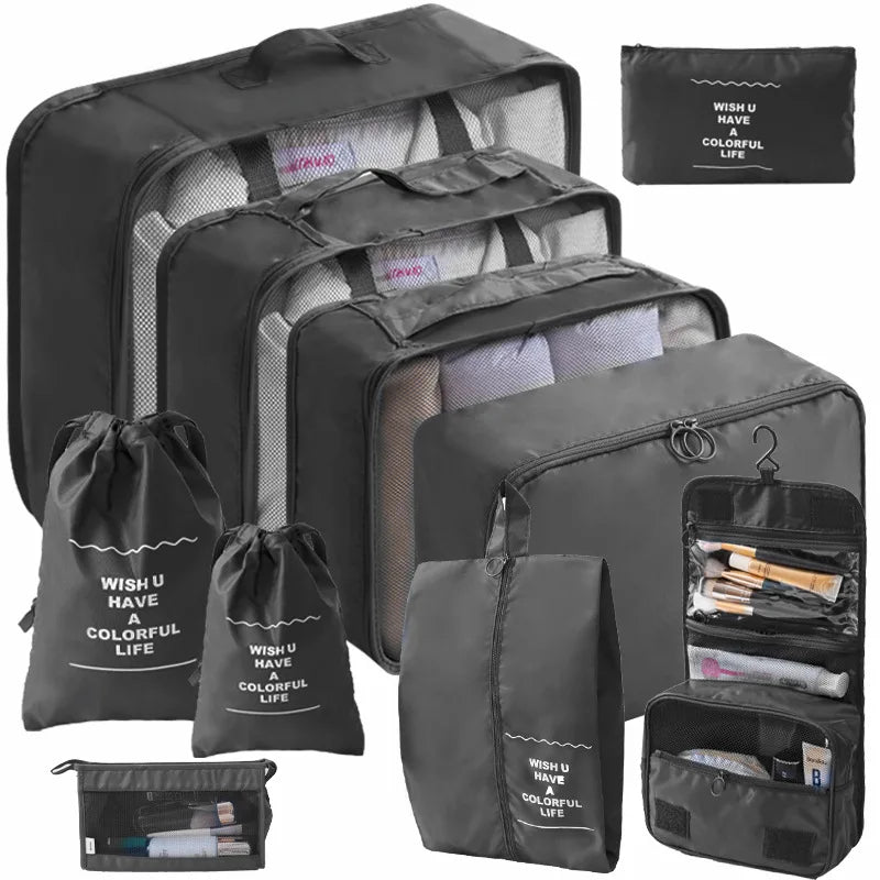 10/7-Piece Travel Organizer Set – Suitcase Packing Cubes