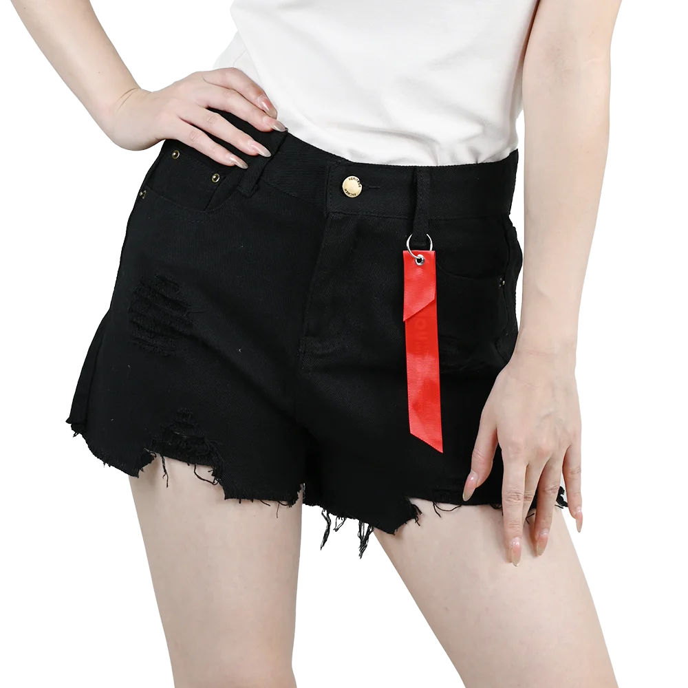Women’s 3PCS High Waist Ripped Denim Shorts