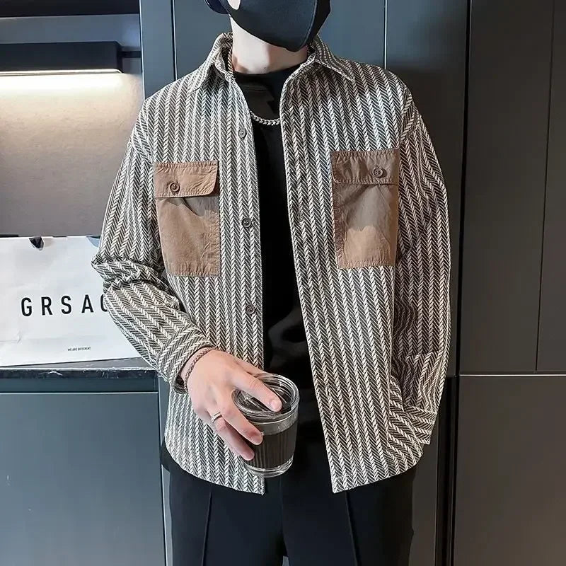 Men’s Trendy Printed Casual Jacket
