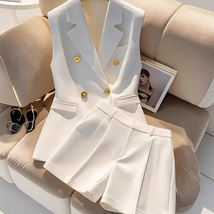 Women's Blazer Shorts Set