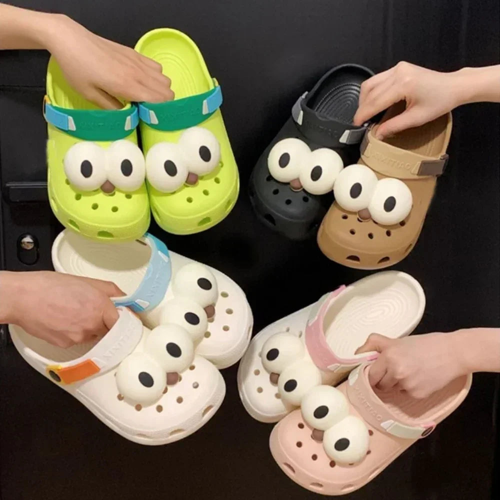 Women Funny Eye Shoe Charms Cute Accessories