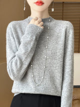 Women's Merino Wool Knit Pullover