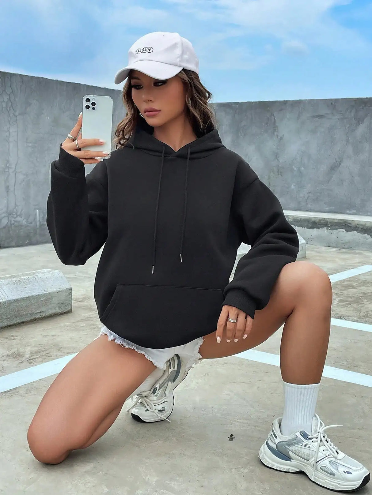 Solid Pocket Hoodie