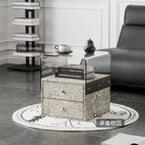 Modern Acrylic Bedside Storage Cabinet